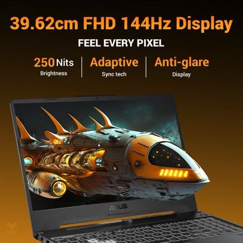 ASUS TUF Gaming A15, Gaming Laptop, AMD Ryzen 7 170 Processor, 16GB, 1TB, RTX 3050, 39.62 cm (15.6) FHD, Windows 11 Home, Office Home 2024 + M365 Basic (1 Year Validity) FA506NCQ-HN009WS – TechCure India