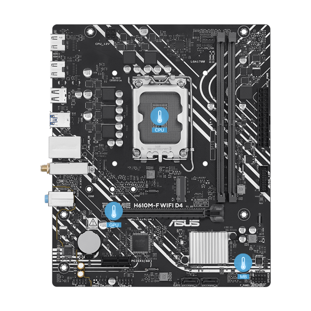 ASUS Prime H610M-F Wifi DDR4 Intel Motherboard – TechCure India