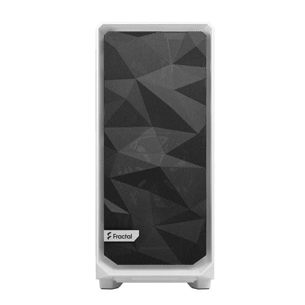 FRACTAL DESIGN Meshify 2 Compact Clear ATX Mid Tower Cabinet (White) - 2