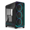 FRACTAL DESIGN Meshify 3 Ambience Pro ARGB TG Light Tint EATX Mid Tower Cabinet ( Black )