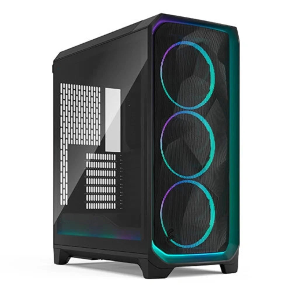 FRACTAL DESIGN Meshify 3 Ambience Pro ARGB TG Light Tint EATX Mid Tower Cabinet ( Black ) – TechCure India