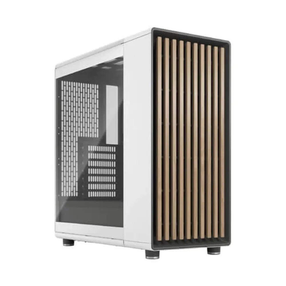 FRACTAL DESIGN North Chalk Clear ATX Mid Tower Cabinet (White) – TechCure India