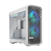 FRACTAL DESIGN Torrent RGB TG Clear Tint EATX Mid Tower Cabinet ( White )