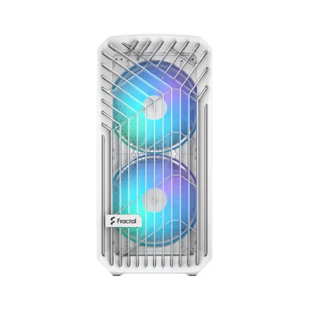 FRACTAL DESIGN Torrent Compact RGB EATX TG Clear Tint Mid Tower Cabinet (White) - 4