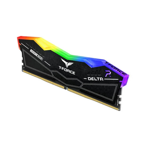 TEAMGROUP T-Force Delta RGB 64GB ( 32GBx2 ) 6000MHz DDR5 RAM ( Black ) ( CL38 ) - 4