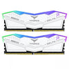 TEAMGROUP T-Force Delta RGB 32GB ( 16GB x 2 ) 6400MHz DDR5 RAM ( White ) ( CL40 )