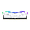TEAMGROUP T-Force Delta RGB 64GB ( 32GBx2 ) 6000MHz DDR5 RAM ( White ) ( CL38 ) - 2