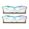 TEAMGROUP T-Force Delta RGB 64GB ( 32GBx2 ) 6000MHz DDR5 RAM ( White ) ( CL38 )