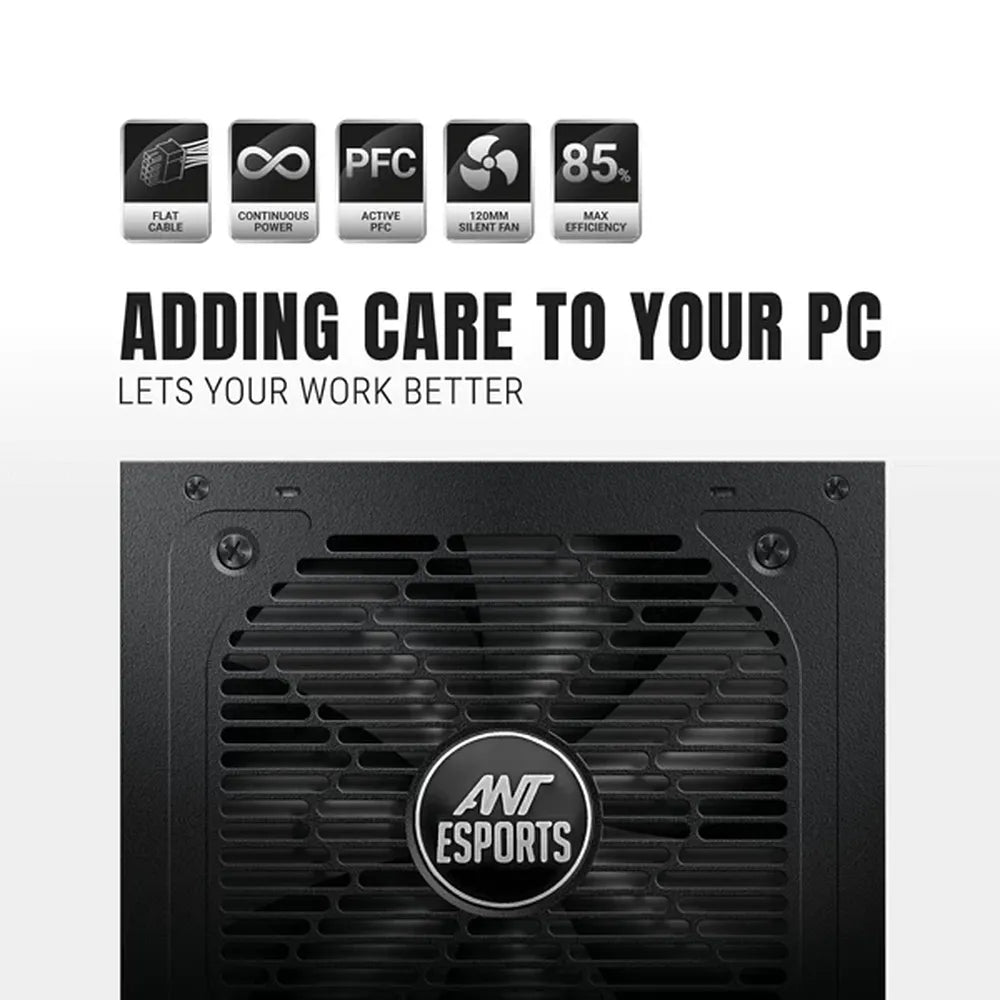 ANT ESPORTS FG650 650W 80+ Gold Non Modular Power Supply - 2