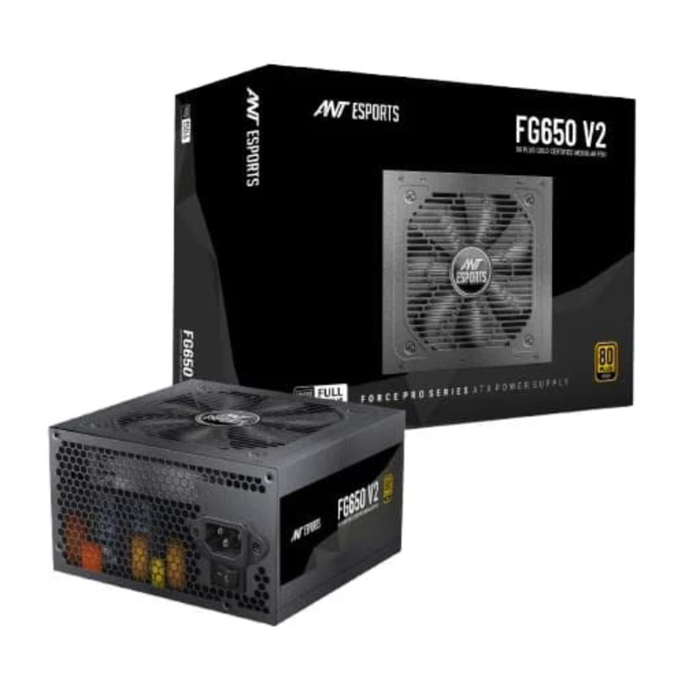 ANT ESPORTS FG650 V2 650W 80+ Gold Fully Modular Power Supply – TechCure India