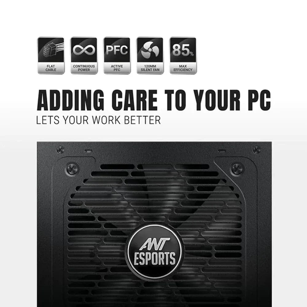 ANT ESPORTS FG750 750W 80+ Gold Non Modular ATX 2.0 Power Supply - 4