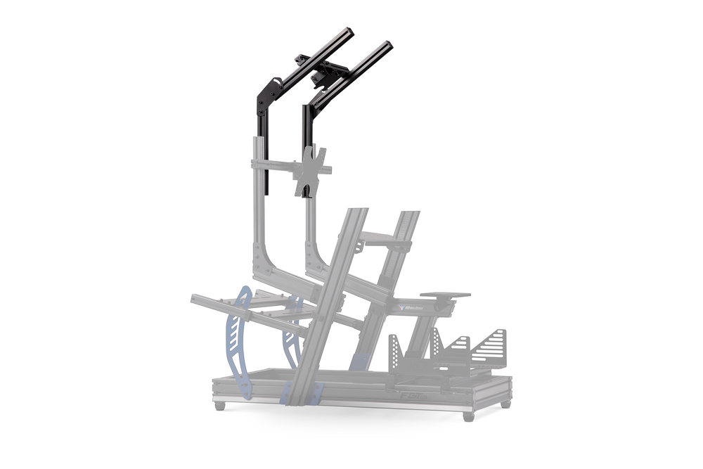 NEXT LEVEL Racing F-GT Elite Direct Mount Overhead Monitor Add-On- Carbon Grey NLR-E016