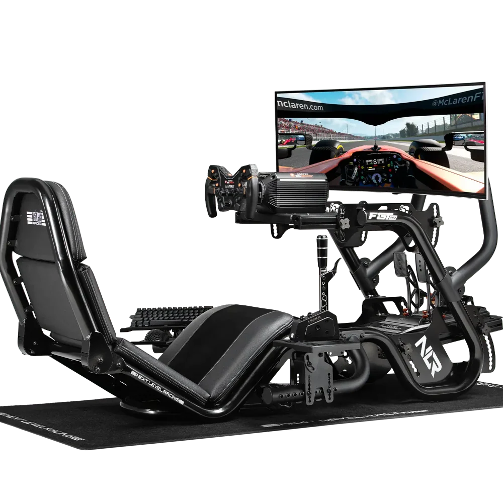 NEXT LEVEL RACING F-GT Pro Formula and GT Racing Simulator Cockpit ( Black ) – TechCure India