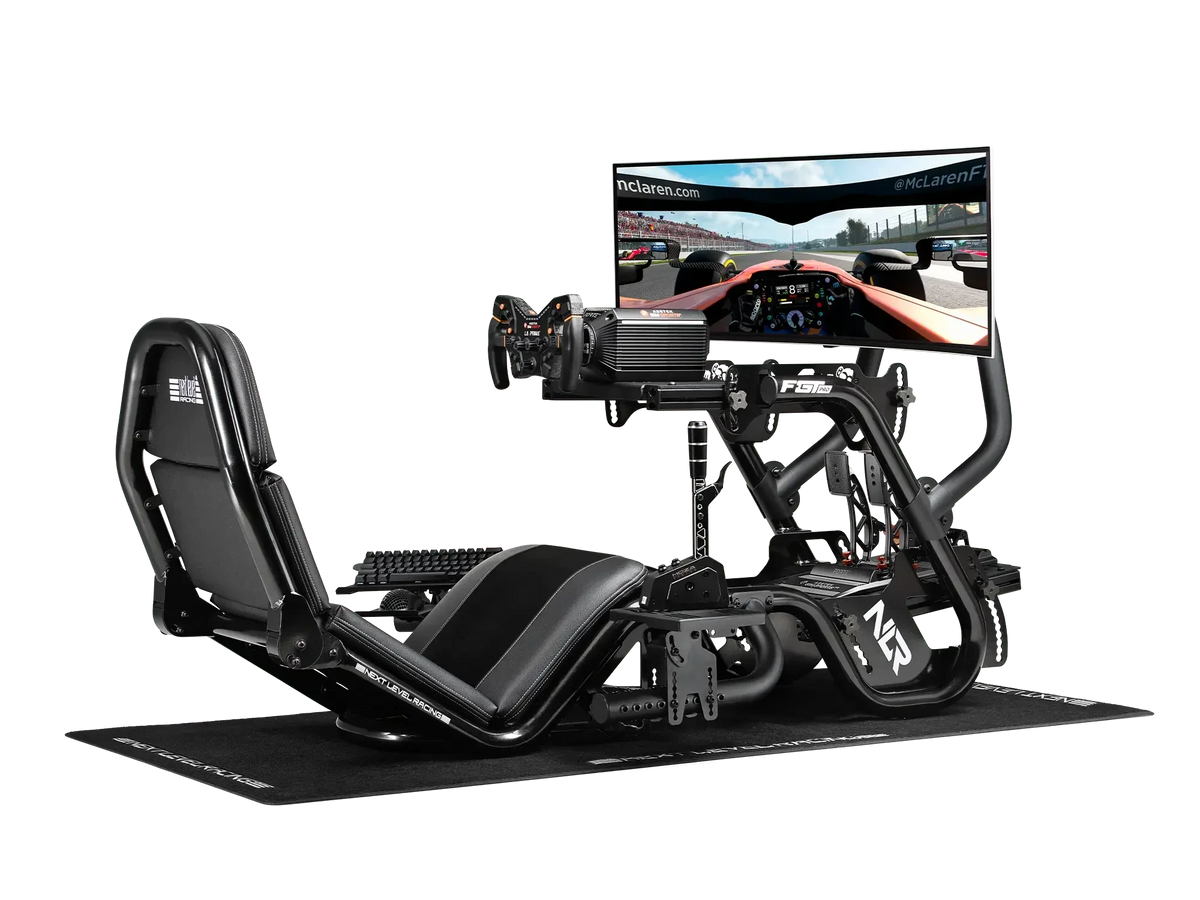 NEXT LEVEL RACING F-GT PRO FORMULA AND GT RACING SIMULATOR COCKPIT - BLACK EDITION (NLR-R003) – TechCure India