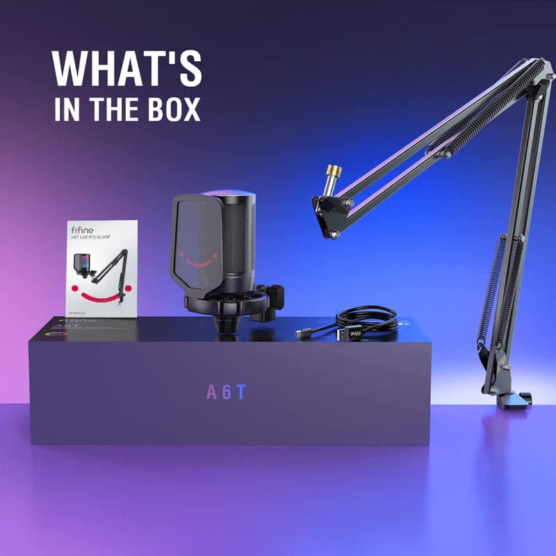 FIFINE Ampligame A6T Gaming USB Microphone Kit – photo 6 – TechCure India