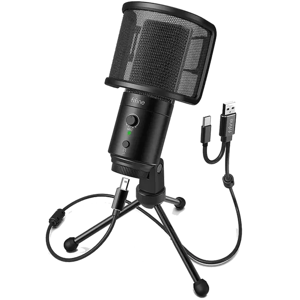 FIFINE K683A USB Desktop Microphone (With Tripod Stand) – TechCure India