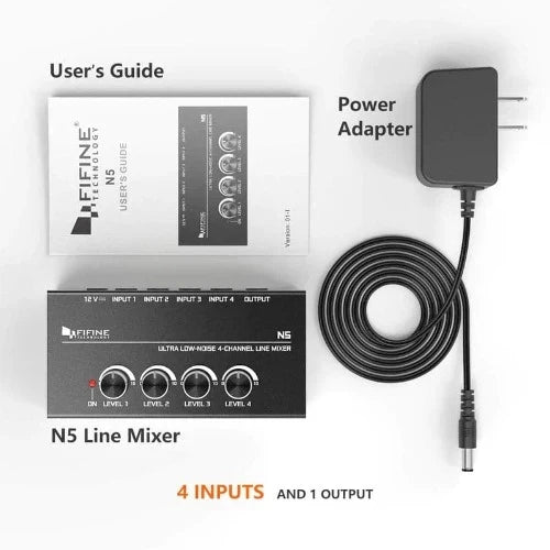 FIFINE N5 Audio Mixer – photo 8 – TechCure India