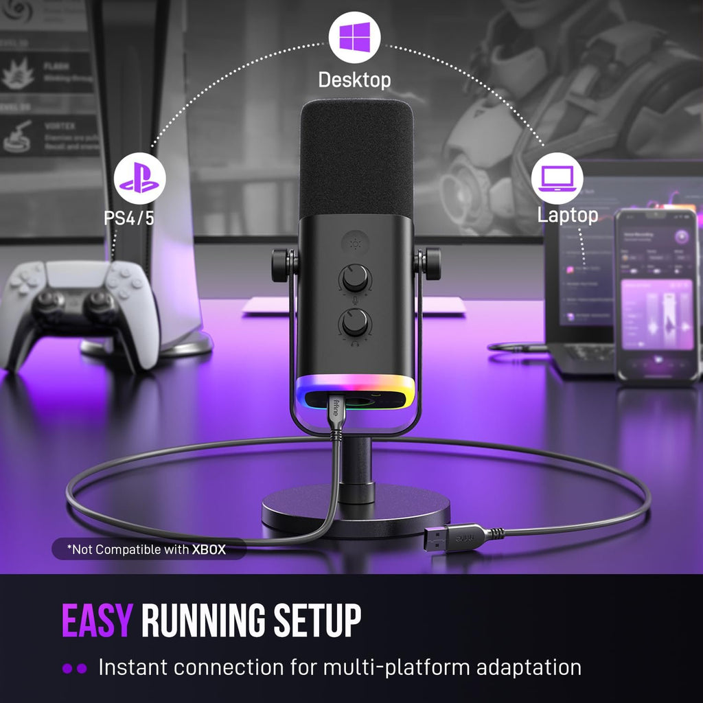FIFINE XLR/USB Dynamic Microphone AM8 – TechCure India