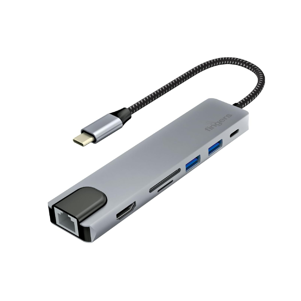 FINGERS Ultimo 7-in-1 Type-C USB Hub – TechCure India