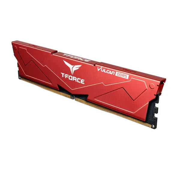 TEAMGROUP T-Force Vulcan 16GB ( 16GBx1 ) 6000MHz DDR5 RAM ( Red ) ( CL38 ) - 3