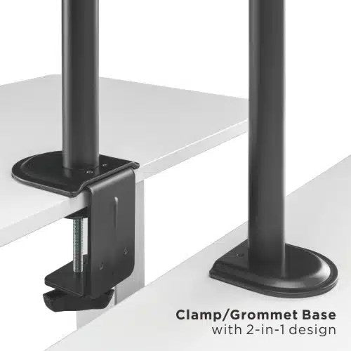 Four Monitor Stand Clamp/Drill Type – Quad Monitor Desk Mount Arm (for 13–32″ Monitors/ 8kg per monitor) — image 3