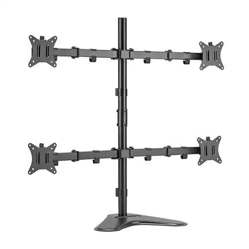 Four Monitor Stand Tabletop Freestanding – Quad Monitor Desk Mount (for 13–32″ Monitors/ 8kg per monitor) — image 1