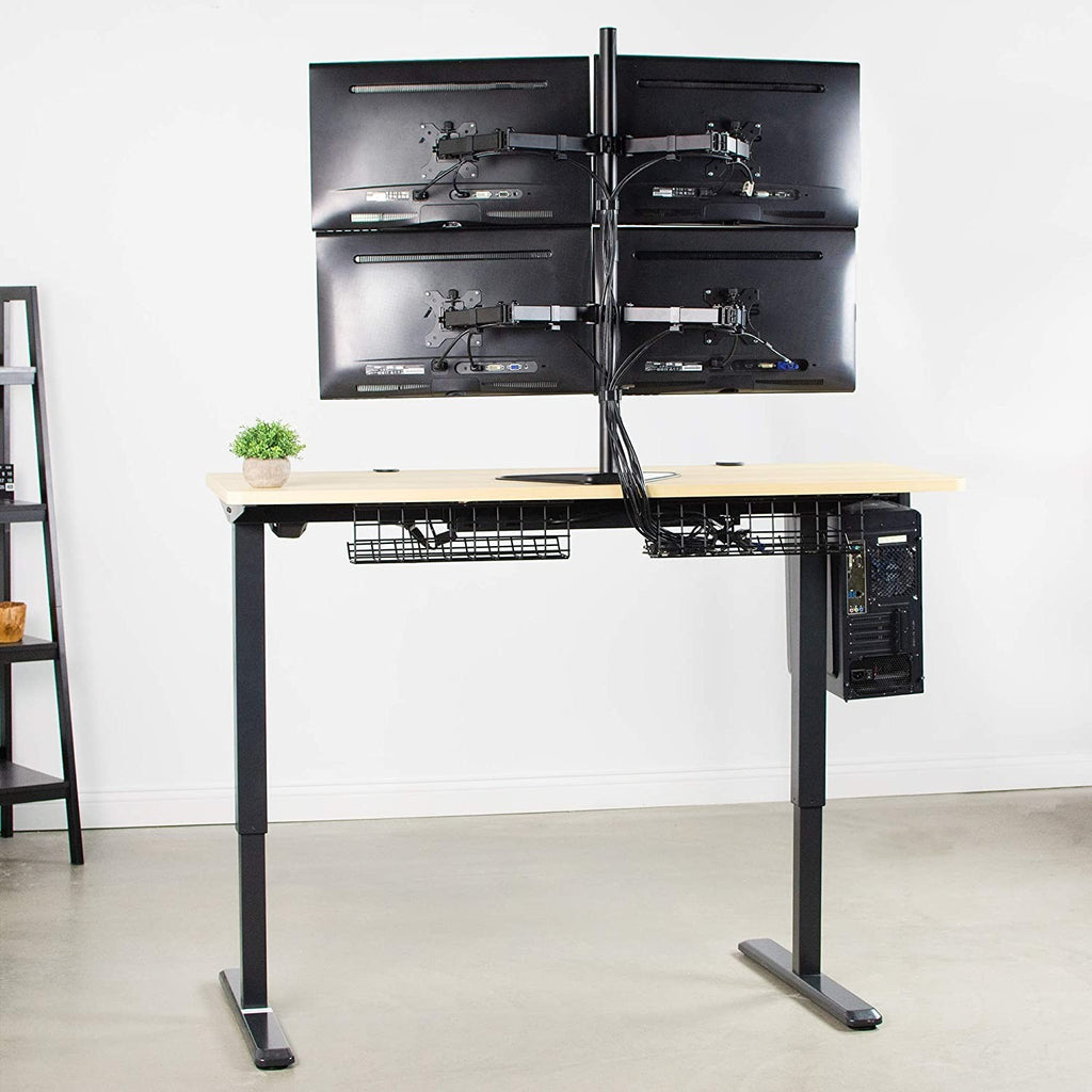 Four Monitor Stand Tabletop Freestanding – Quad Monitor Desk Mount (for 13–32″ Monitors/ 8kg per monitor) — image 10