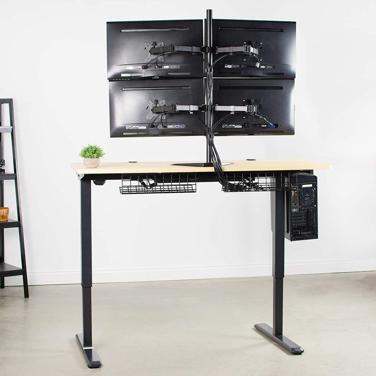 Four Monitor Stand Tabletop Freestanding – Quad Monitor Desk Mount (for 13–32″ Monitors/ 8kg per monitor) — image 10