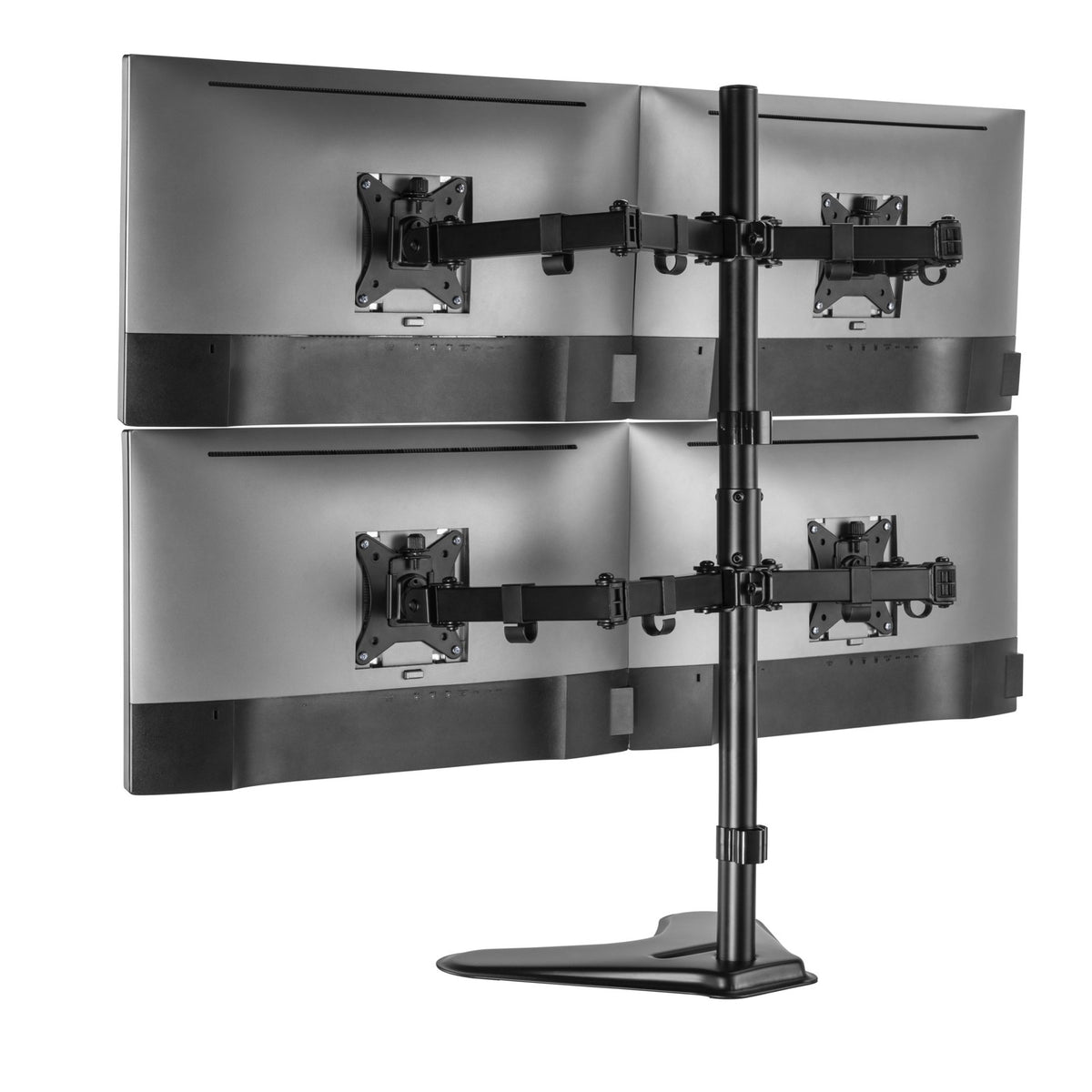 Four Monitor Stand Tabletop Freestanding – Quad Monitor Desk Mount (for 13–32″ Monitors/ 8kg per monitor) — image 4