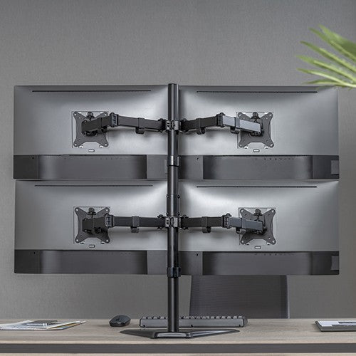 Four Monitor Stand Tabletop Freestanding – Quad Monitor Desk Mount (for 13–32″ Monitors/ 8kg per monitor) — image 5