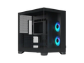 Fractal Design Fractal Design – Pop 2 Vision Black RGB – Dual-Chamber Case with Glass Panels, 4 RGB Fans, Spacious- Black – TechCure India