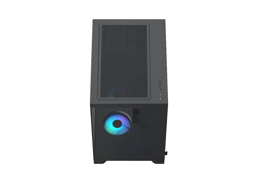 Fractal Design Fractal Design – Pop 2 Vision Black RGB – Dual-Chamber Case with Glass Panels, 4 RGB Fans, Spacious- Black – TechCure India