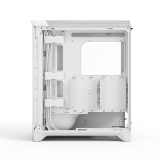 Fractal Design Meshify 3 RGB White Mid-Tower Cabinet with Type-C, Clear-Tint Tempered Glass, 3 ARGB Fans, E-ATX Support & Up to 360mm Radiator Support – TechCure India
