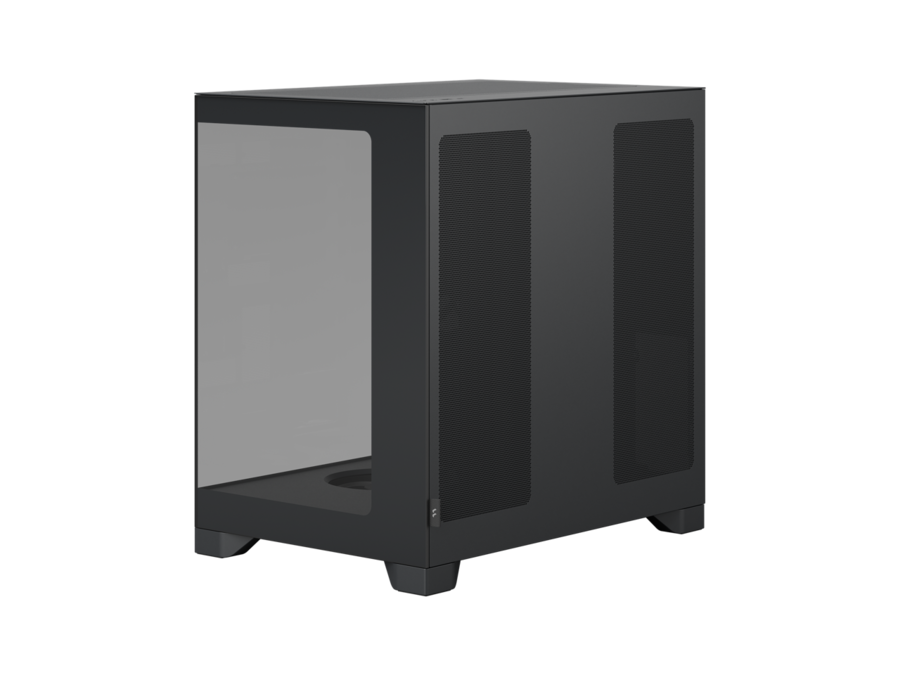 Fractal Design – Pop 2 Vision Black – Dual-Chamber Case with Glass Panels, 4 Fans, E-ATX Support – Black – TechCure India