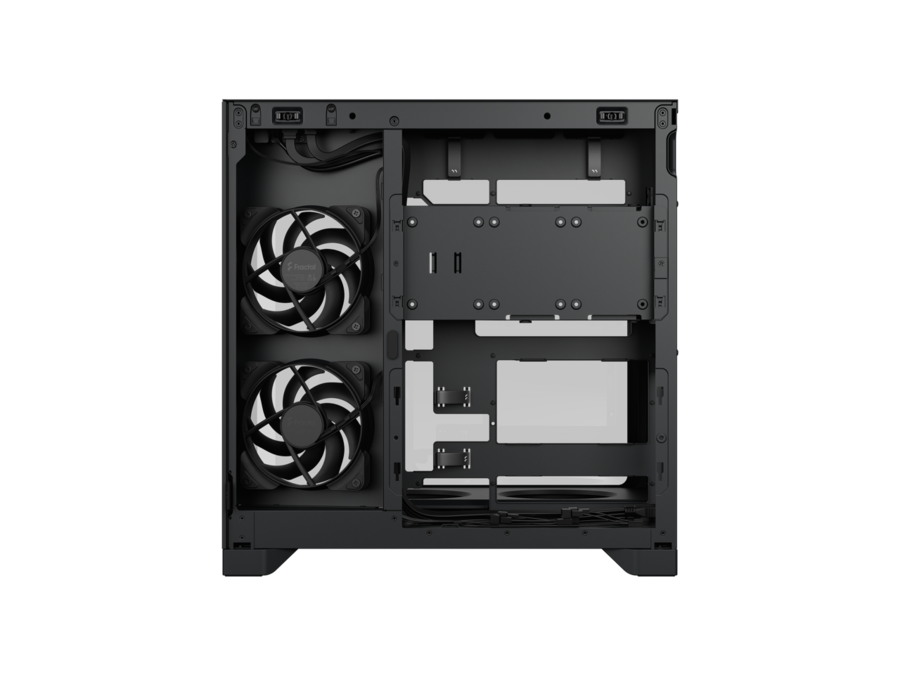 Fractal Design – Pop 2 Vision Black – Dual-Chamber Case with Glass Panels, 4 Fans, E-ATX Support – Black – TechCure India