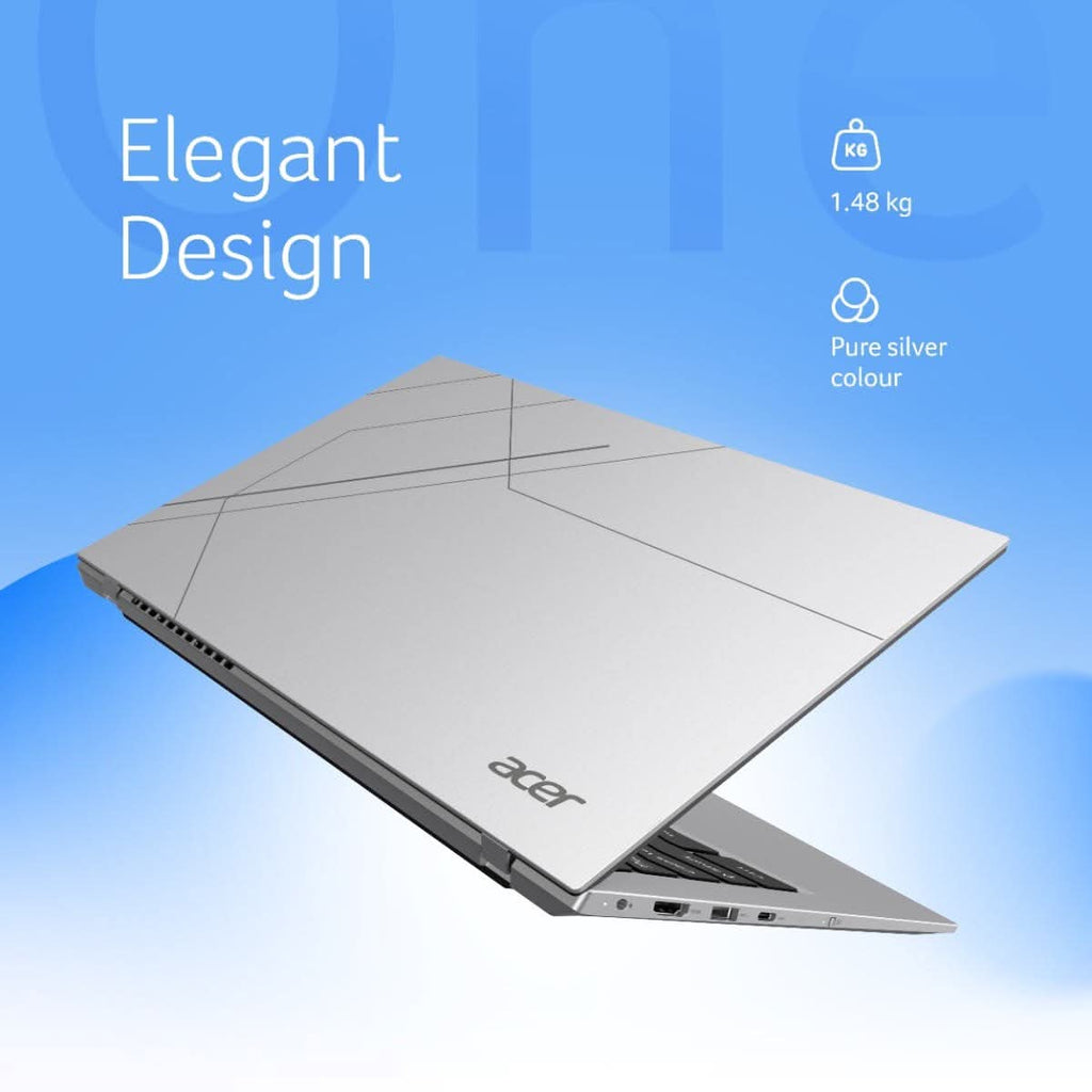 Acer Aspire One A114-43 (UN.37BSI.00E) Laptop, AMD Ryzen 3 7320U, 8GB RAM, 256GB SSD, 14 Inch FHD Display, Windows 11, Silver – TechCure India