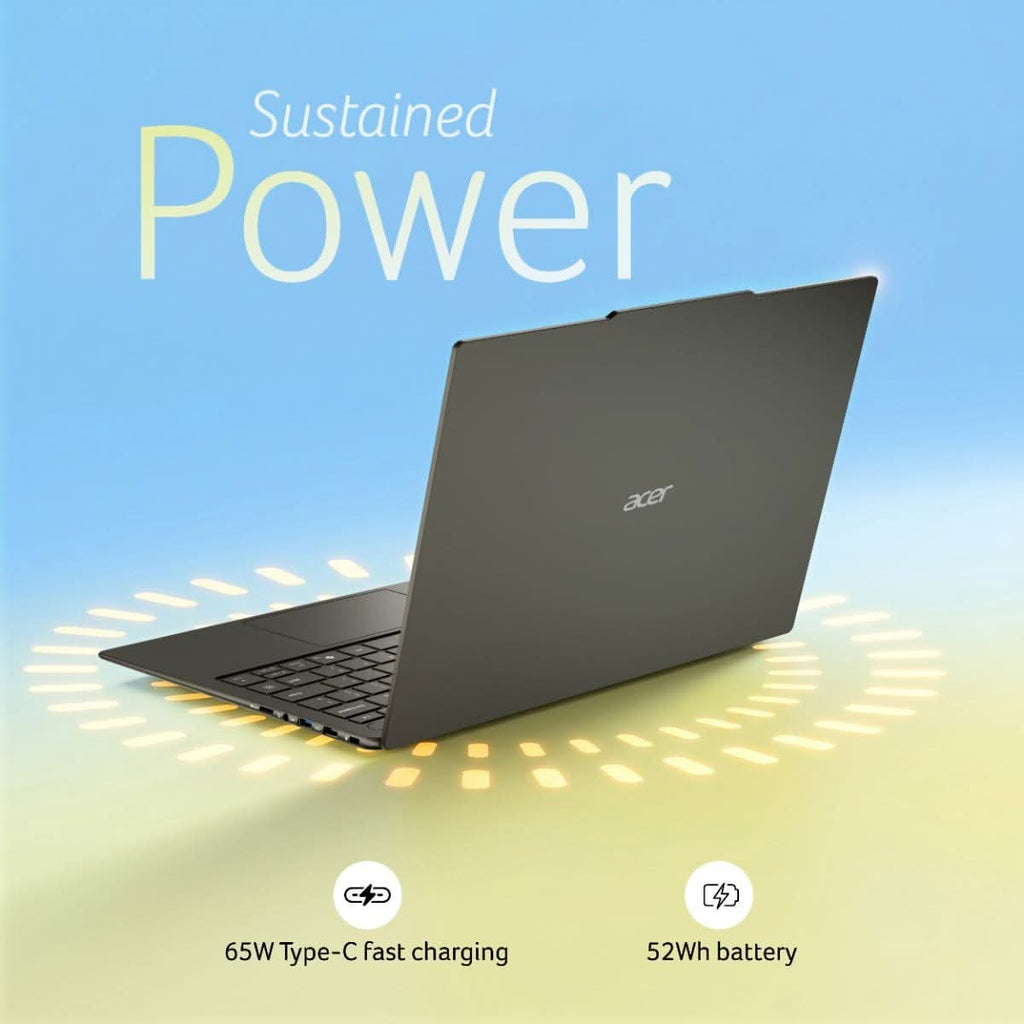 Acer Swift Neo UN.37QSI.006, Intel Core Ultra 5 125H, 16GB RAM, 512GB SSD, 14 inch, Windows 11 Home, MS Office, 1.25 kg, Steel Gray – TechCure India