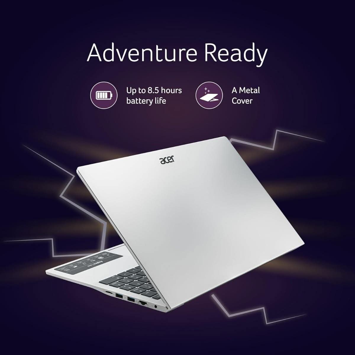 Acer Aspire Lite, 13th Gen, Intel Core i7-13620H Processor, 16 GB RAM, 1 TB SSD, Full HD IPS, 15.6"/39.62 cm, Windows 11 Home, MSO, Pure Silver, 1.70 kg, AL15-52H, Backlit keyboard, Thin and Light Laptop UN.347SI.00W – TechCure India
