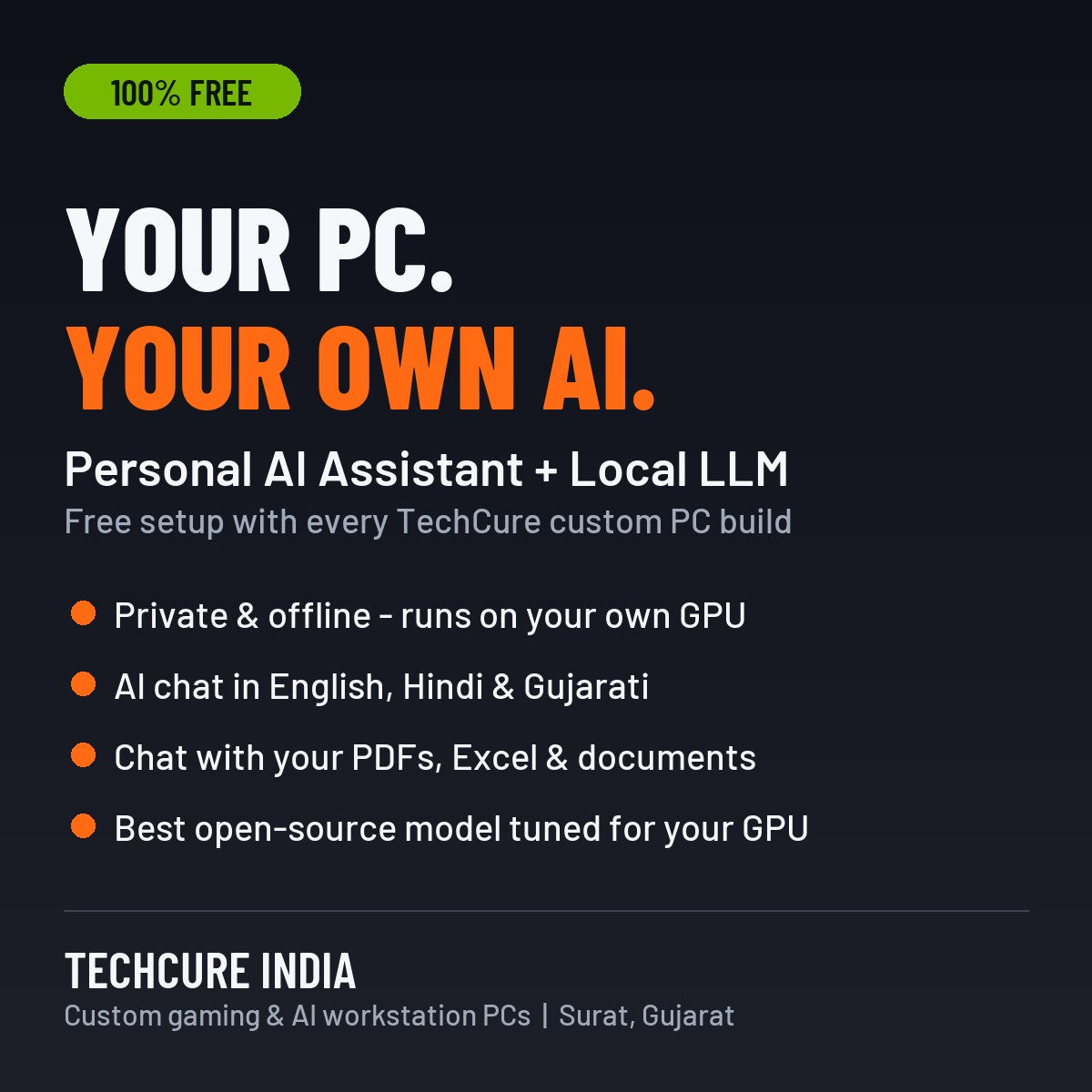 TechCure Personal AI Assistant + Local LLM Setup – TechCure India