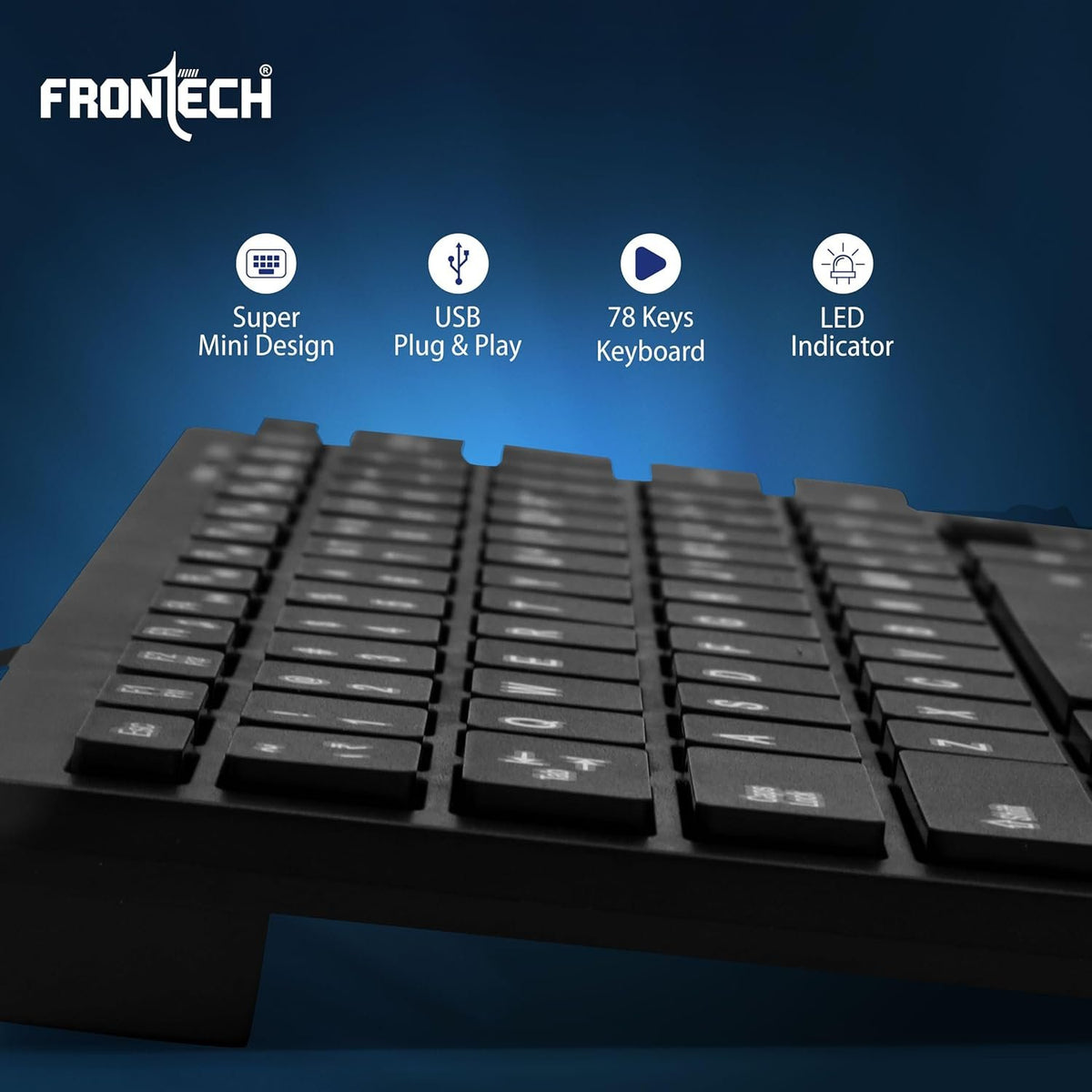 FRONTECH Wired Mini Keyboard KB-0041 – TechCure India