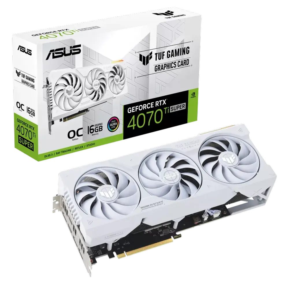 ASUS TUF Gaming GeForce RTX 4070 Ti Super 16GB Nvidia Graphic Card White - 2