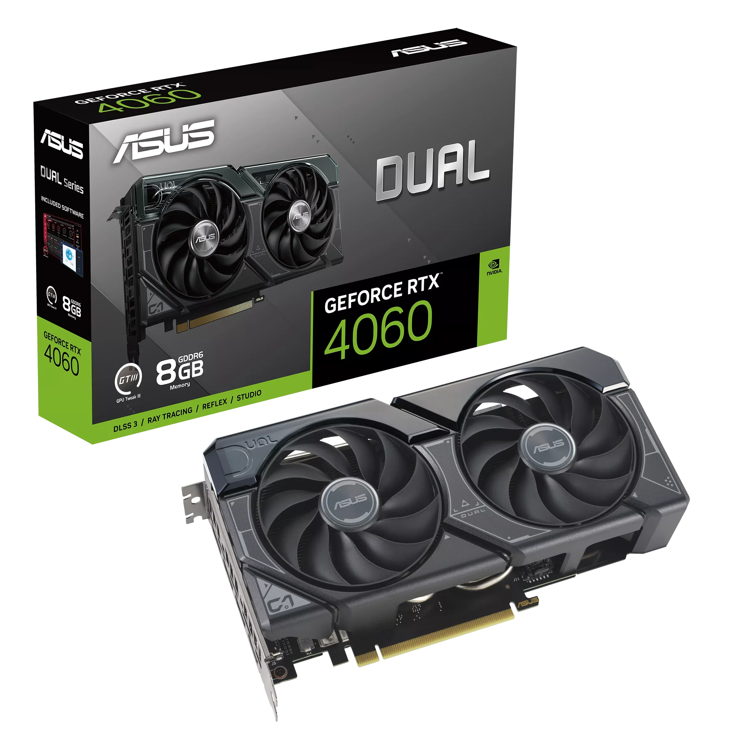 ASUS Dual GeForce RTX 4060 8GB Nvidia Graphic Card - 2