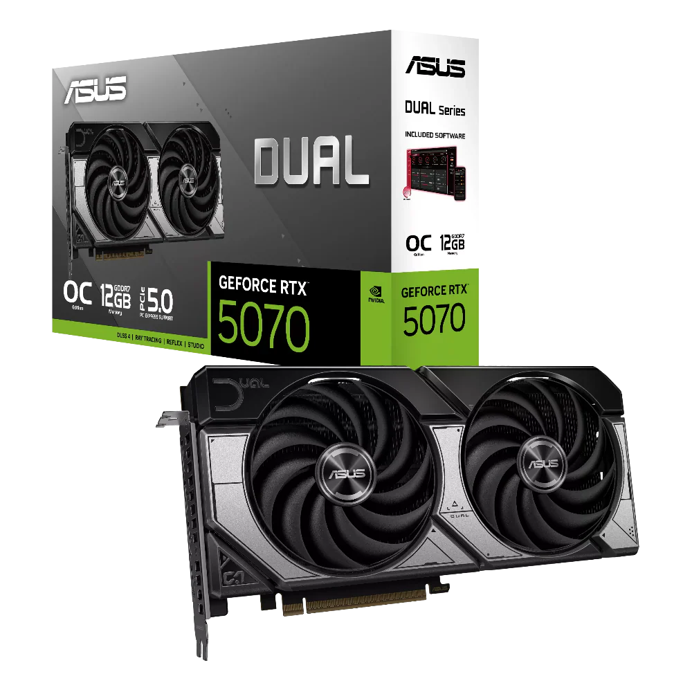 ASUS Dual GeForce RTX 5070 12GB OC Edition Nvidia Graphic Card