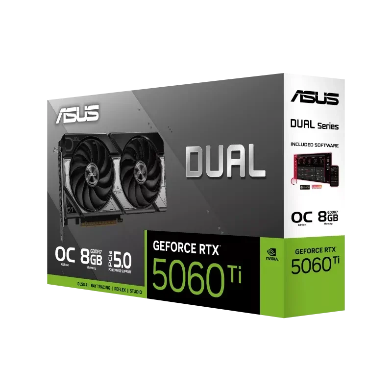 ASUS Dual GeForce RTX 5060 Ti 8GB GDDR7 OC Edition Graphics Card – TechCure India