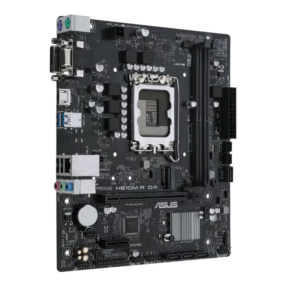 ASUS PRIME H610M-R D4 DDR4 Intel Motherboard - 2