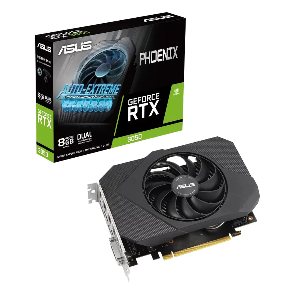 ASUS Phoenix Geforce RTX 3050 V2 8GB NVIDIA Graphics Card - 3