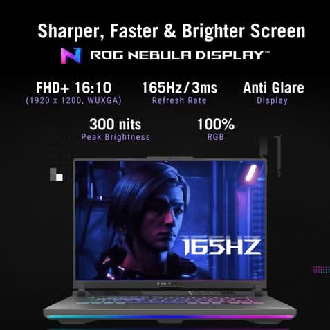 ASUS ROG Strix G16, Gaming Laptop, AMD Ryzen 9 8940HX, RTX 5080 GPU (16GB/1TB/40.64 cms (16) FHD+/Windows 11 Home/Office Home 2024 + M365 Basic (1 Year Validity) G614PW-RV078WS – TechCure India