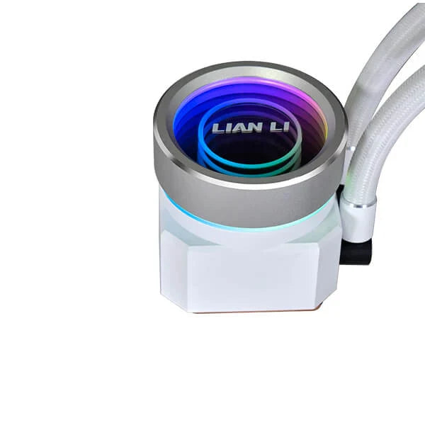 LIAN LI Galahad II Trinity Performance 360mm CPU Liquid Cooler (White) - 4