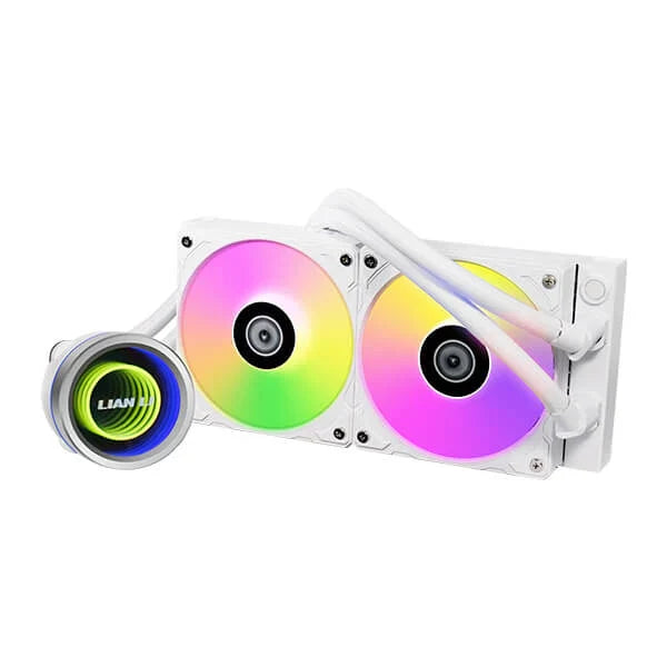 LIAN LI Galahad ll Trinity ARGB 240mm CPU Liquid Cooler (White) - 2