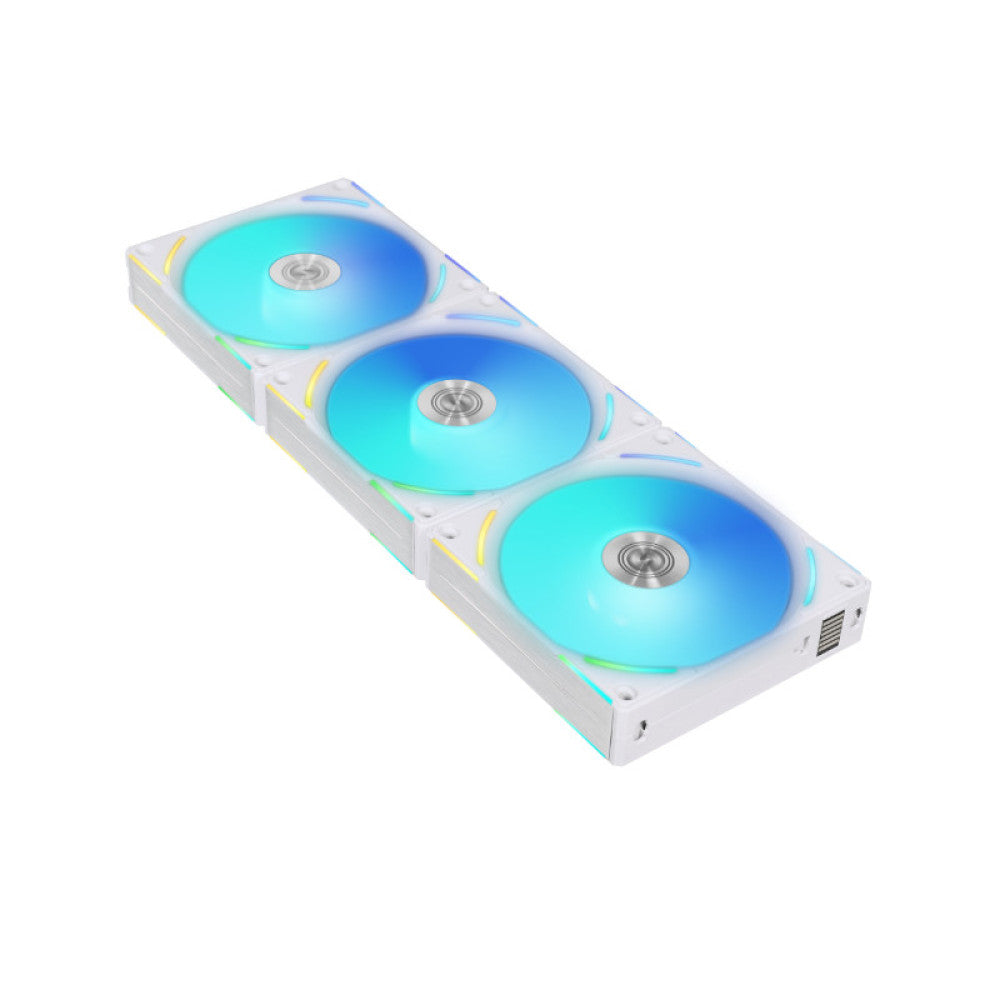 LIAN LI UNI Fan AL120 V2 ARGB Cabinet Fan (White) (Triple Pack) - 2